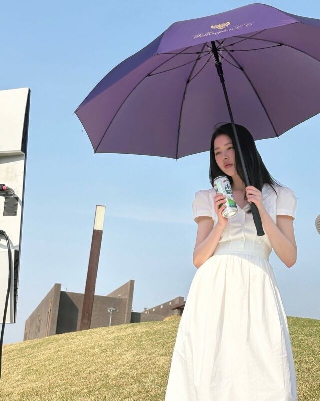 배우 장다아가 광고 촬영 비하인드를 공개했다. / 장다아 소셜미디어