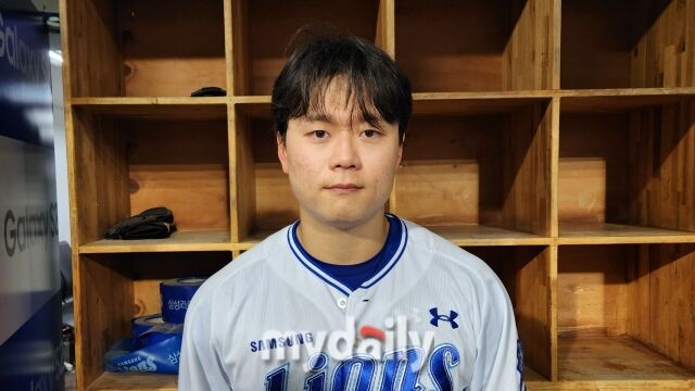 박승규가 6월 2일 대구 NC 다이노스전을 마치고 취재진과 인터뷰를 하고 있다./대구=김경현 기자