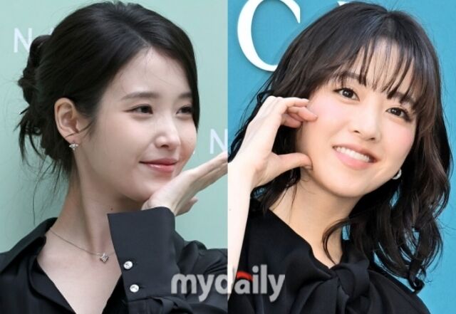 가수 겸 배우 아이유(왼쪽), 배우 박보영 / 마이데일리