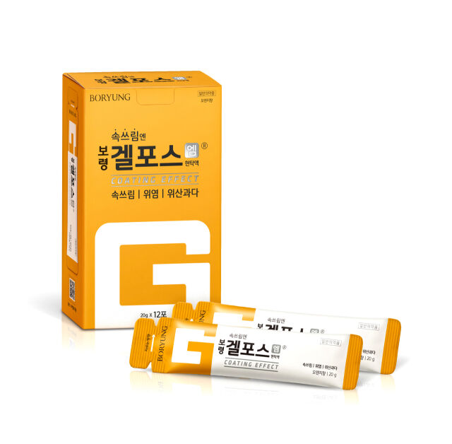 겔포스엠 12포 대용량 패키지. /보령컨슈머헬스케어