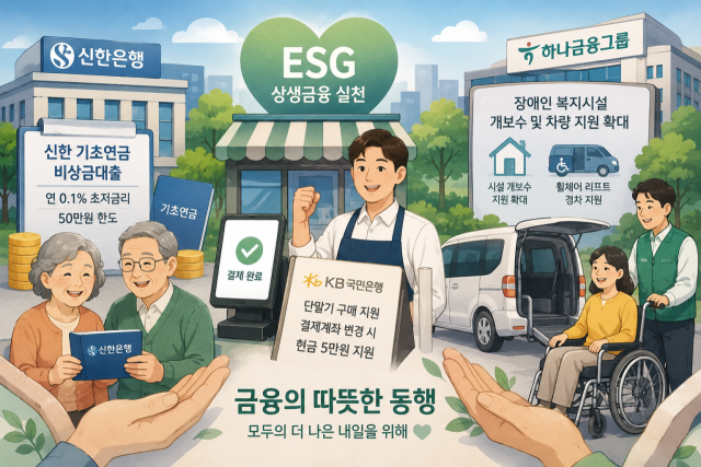 금융권이 고령층과 소상공인, 장애인 등 사회적 취약계층을 대상으로 한 생활밀착형 상생금융과 사회공헌 활동을 확대하고 있다. /AI 생성 이미지