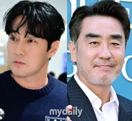 배우 소지섭(왼쪽), 류승룡 / 마이데일리