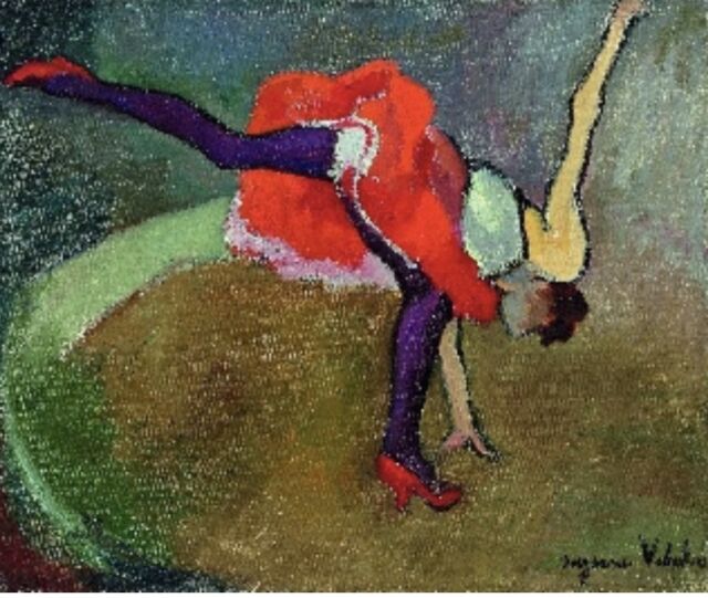 수잔 발라동, L' Acrobate ou La Roue <곡예사>, 1916년, 캔버스에 유채, 38 x 46.2 cm, 와이즈먼 & 미셸 컬렉션 /가우디움어소시에이츠