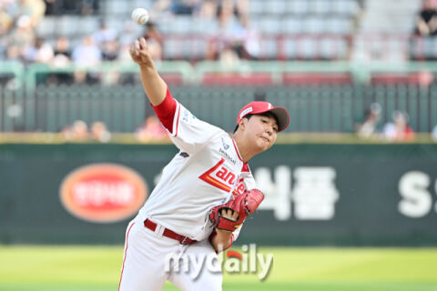 [MD포토] 김민준 '롯데는 내가 상대한다'