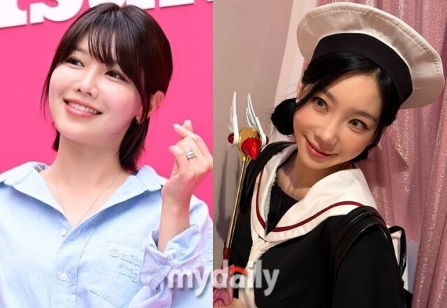 그룹 소녀시대 멤버 겸 배우 수영(왼쪽)과 태연 / 마이데일리 및 태연 소셜미디어