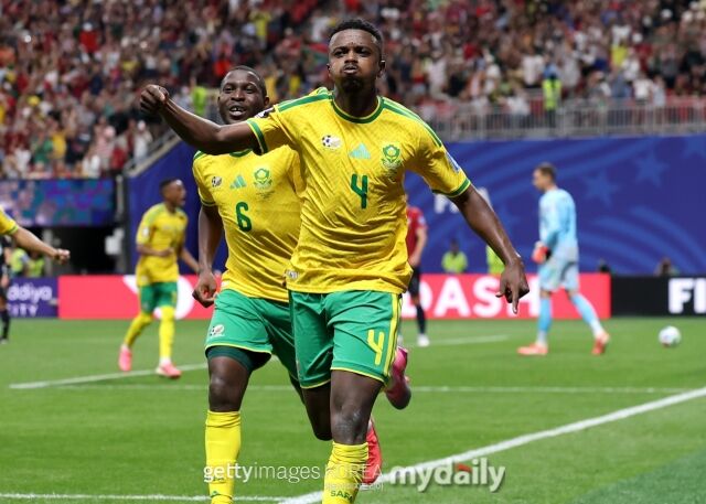 남아프리카공화국이 19일 애틀랜타 스타디움에서 열린 체코와의 '2026 국제축구연맹(FIFA) 북중미월드컵' A조 조별리그 2차전에서 1-1로 비겼다./게티이미지코리아