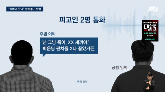 김창민 감독 사망 가해자들./JTBC