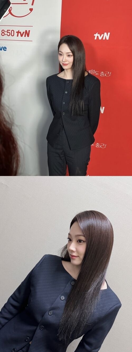 배우 활동에 전념 중인 강미나가 '내일도 출근' 온라인 제작발표회 비하인드를 공개했다. / 강미나 소셜미디어 