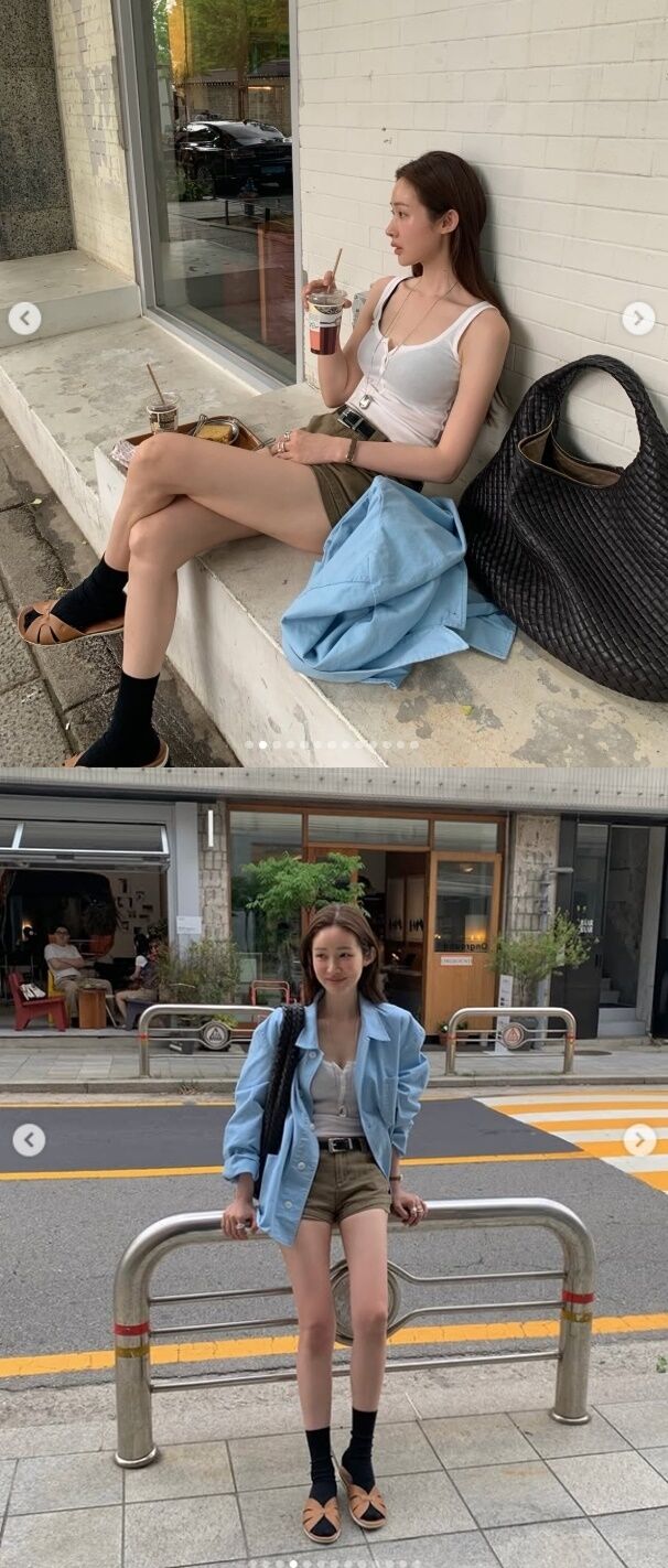 차정원은 서촌에서의 여유로운 일상을 공유하며 연예계 대표 패셔니스타로서의 면모를 다시 한번 입증했다. /차정원 소셜미디어