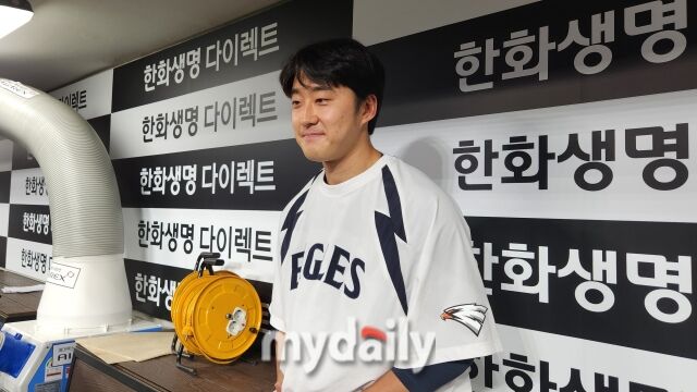 장유호가 6월 20일 대전 삼성 라이온즈전 데뷔 첫 승리를 챙겼다./대전=김경현 기자