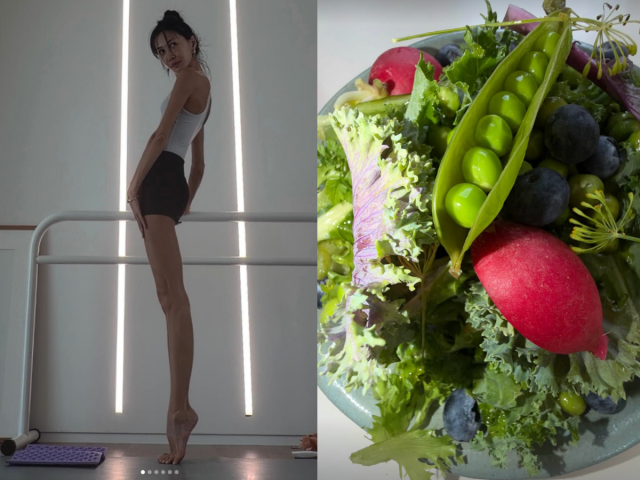 윤혜진이 자신의 식단을 공개하며 눈길을 끌었다. / 윤혜진 SNS