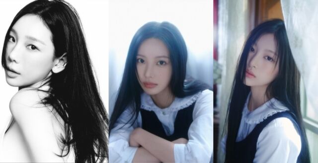 왼쪽부터 그룹 소녀시대 멤버 겸 가수 태연, 리센는 멤버 원이와 미나미 / SHgold네트웍스