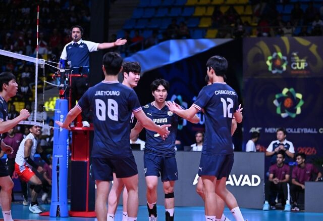 28일 인도에서 열린 2026 아시아배구연맹(AVC)컵 결승전에서 인도네시아를 만난 '라미레스호'./AVC 제공