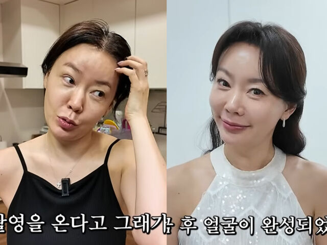 안선영이 14시간 동안 관리하는 모습을 보였다. / 유튜브 '안선영의 이중생활'