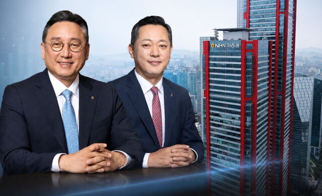 사진 왼쪽부터 신재욱 대표, 배광수 대표 /NH투자증권, AI 이미지 편집