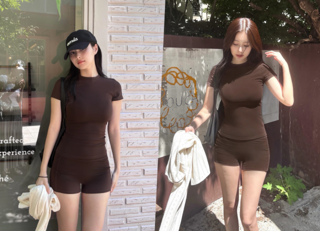 姜惠媛，身材丰满的“西式身材”……即使穿紧身衣也显得完美无瑕。