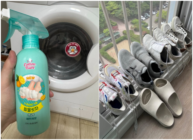 세탁조 청소와 운동화 세척 등 다양한 제품 활용 사례가 온라인에서 공유되고 있다. /온라인 커뮤니티 캡처