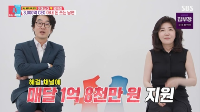 지난 6월 30일 방송된 SBS 예능프로그램 ‘동상이몽 시즌2-너는 내 운명’에는 결혼 33년 차 홍혜걸·여에스더 부부가 출연해 일상을 공개했다./SBS ‘동상이몽 시즌2-너는 내 운명’