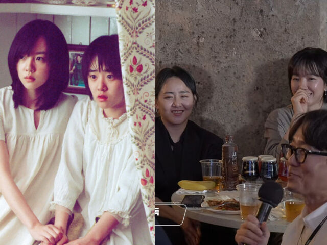 '장화홍련' 영화 후 23년 만에 투샷. / (왼쪽) 장화홍련 포스터, (오른쪽) 유튜브 'DGK한국영화감독조합'