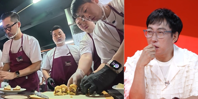 셰프 정호영이 무려 '5만 원'에 달하는 초고가 버거를 선보여 박명수의 격한 일침을 부른다./KBS 2TV ‘사장님 귀는 당나귀 귀’