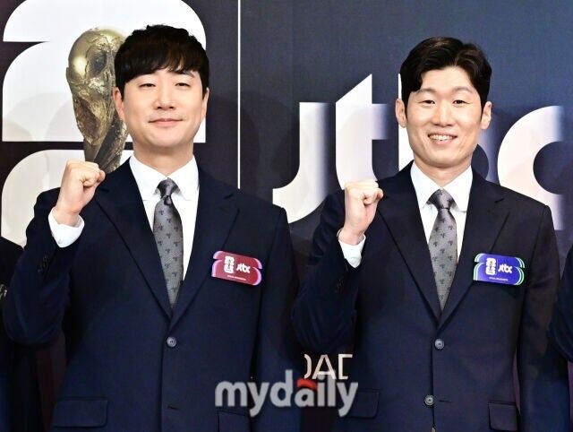 2026 국제축구연맹(FIFA) 북중미 월드컵 출정식 당시 배성재, 박지성./마이데일리