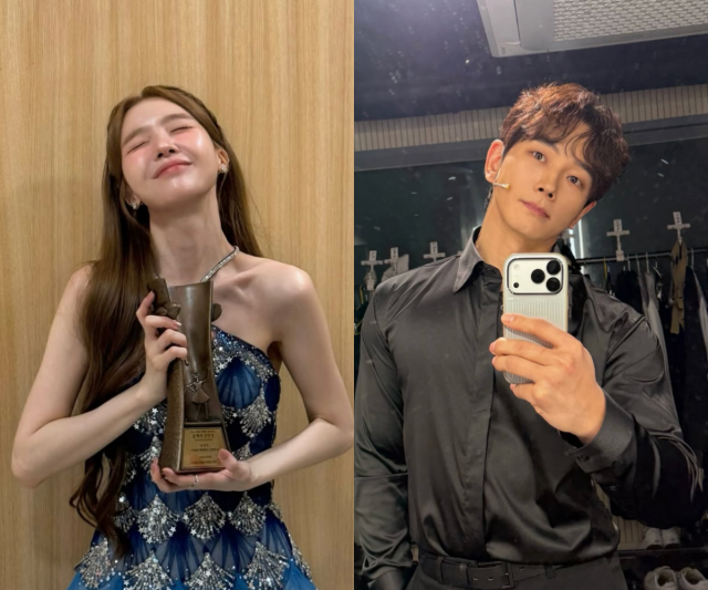 방민아가 뮤지컬 신인상을 품에 안은 가운데, 남편 온주완의 유쾌한 반응이 웃음을 자아냈다. / 방민아, 온주완 SNS