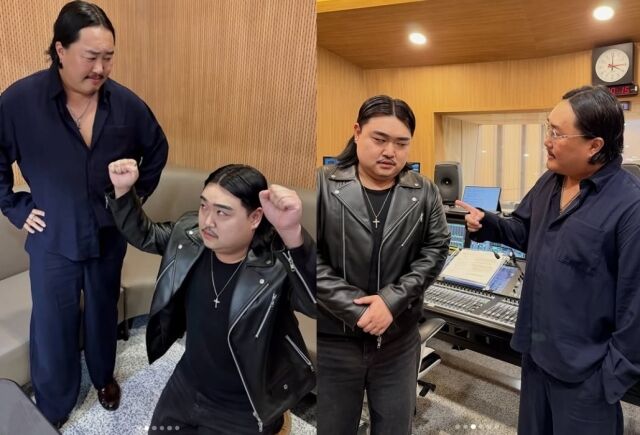가수 조째즈와 코미디언 겸 배우 김규원이 싱크로율 99%의 '도플갱어 케미'를 뽐내며 드디어 마주했다./조째즈 소셜미디어