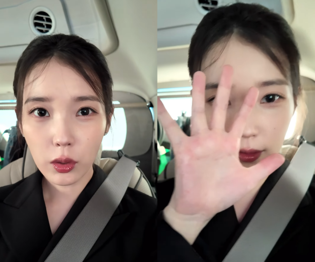 아이유가 약 두 달 만에 공식 근황을 전하며 팬들과 만났다. / 아이유 공식 SNS