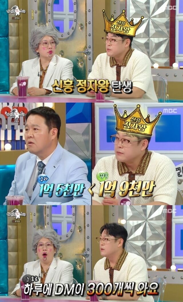 코미디언 이선민이 압도적인 활력을 자랑하며 '테토남(테스토스테론이 토하는 남자)'으로서의 매력을 유감없이 발산했다./MBC 예능 프로그램 ‘라디오스타’