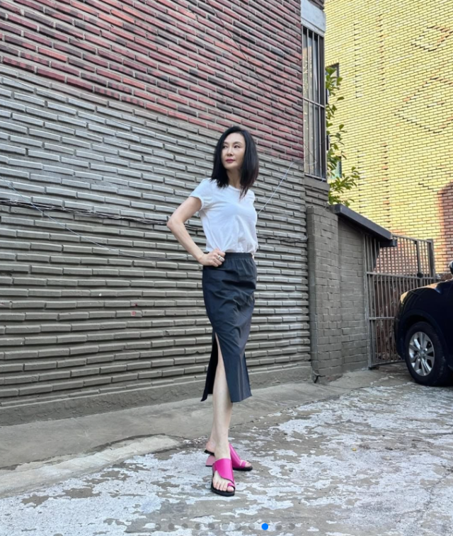배우 채시라(58)가 세월을 비껴간 듯한 독보적인 미모로 근황을 전하며 다시 한번 누리꾼들의 시선을 강탈했다. /채시라 소셜미디어