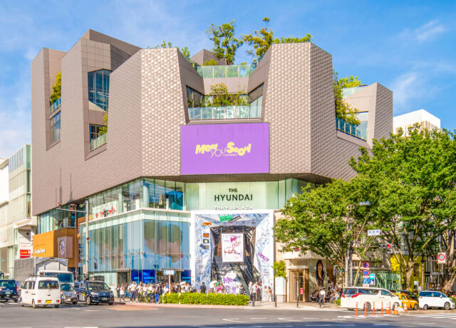 오는 10일 도쿄 오모테산도 거리에 문을 여는 더현대 글로벌의 첫 플래그십 스토어 ‘더현대’ 전경. /현대백화점그룹