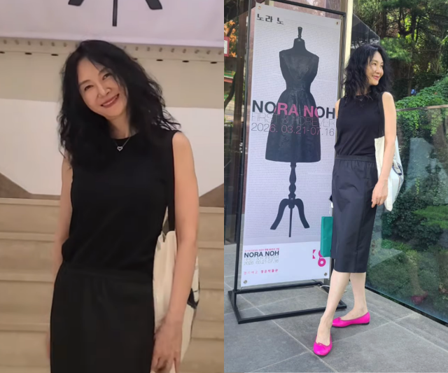 채시라가 세월을 비껴간 듯한 동안 미모와 우아한 분위기로 시선을 사로잡았다. / 채시라 SNS
