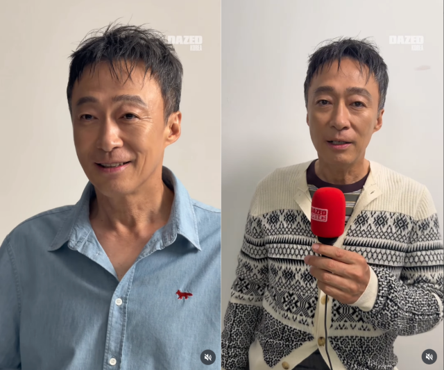 이성민이 작품을 위해 10kg을 감량한 뒤 한층 달라진 비주얼을 공개해 화제를 모았다. / 패션 매거진 데이즈드 코리아 SNS