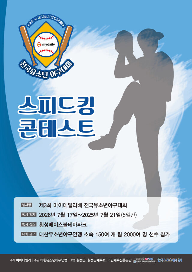 제3회 마이데일리배 전국유소년야구대회 스피드킹 콘테스트가 18일 횡성베이스볼테마파크에서 열린다. /마이데일리