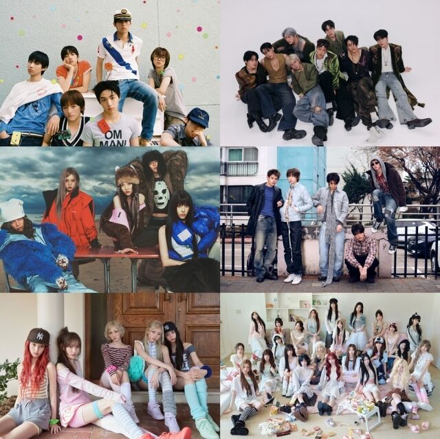 / 스타쉽엔터테인먼트(아이딧·키키), KQ엔터테인먼트(에이티즈), 더블랙레이블(올데이 프로젝트), 빅히트 뮤직(코르티스), 모드하우스(트리플에스)