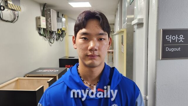심재훈이 7월 10일 서울 잠실야구장에서 인터뷰를 하고 있다./잠실=김경현 기자