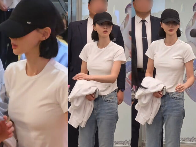 권나라가 영화 '호프'의 VIP 시사회에 몰래 참석했다. / 온라인 커뮤니티