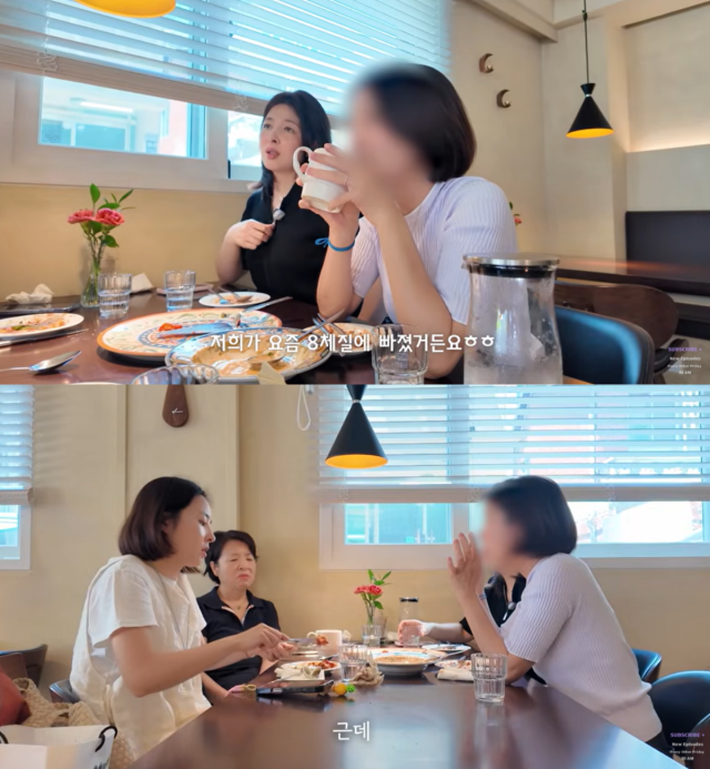 배우 한혜진 가족./유튜브 채널 '배우 한혜진'