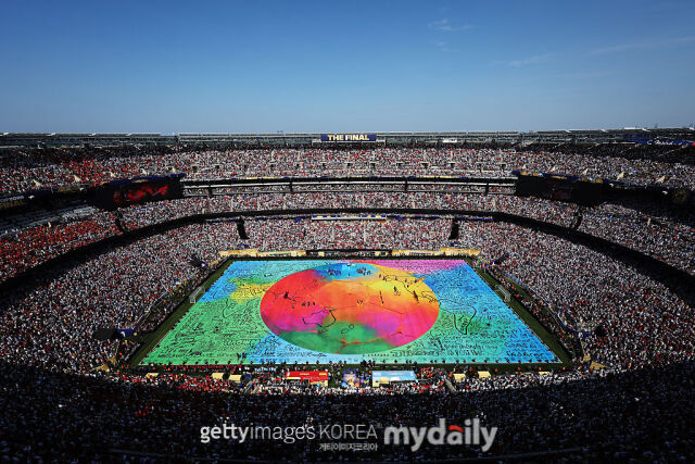 20일 오전 4시(이하 한국시각) 미국 뉴저지주 이스트러더퍼드의 뉴저지 스타디움에서 2026 북중미 월드컵 결승전 하프타임 공연이 펼쳐졌다./게티이미지코리아