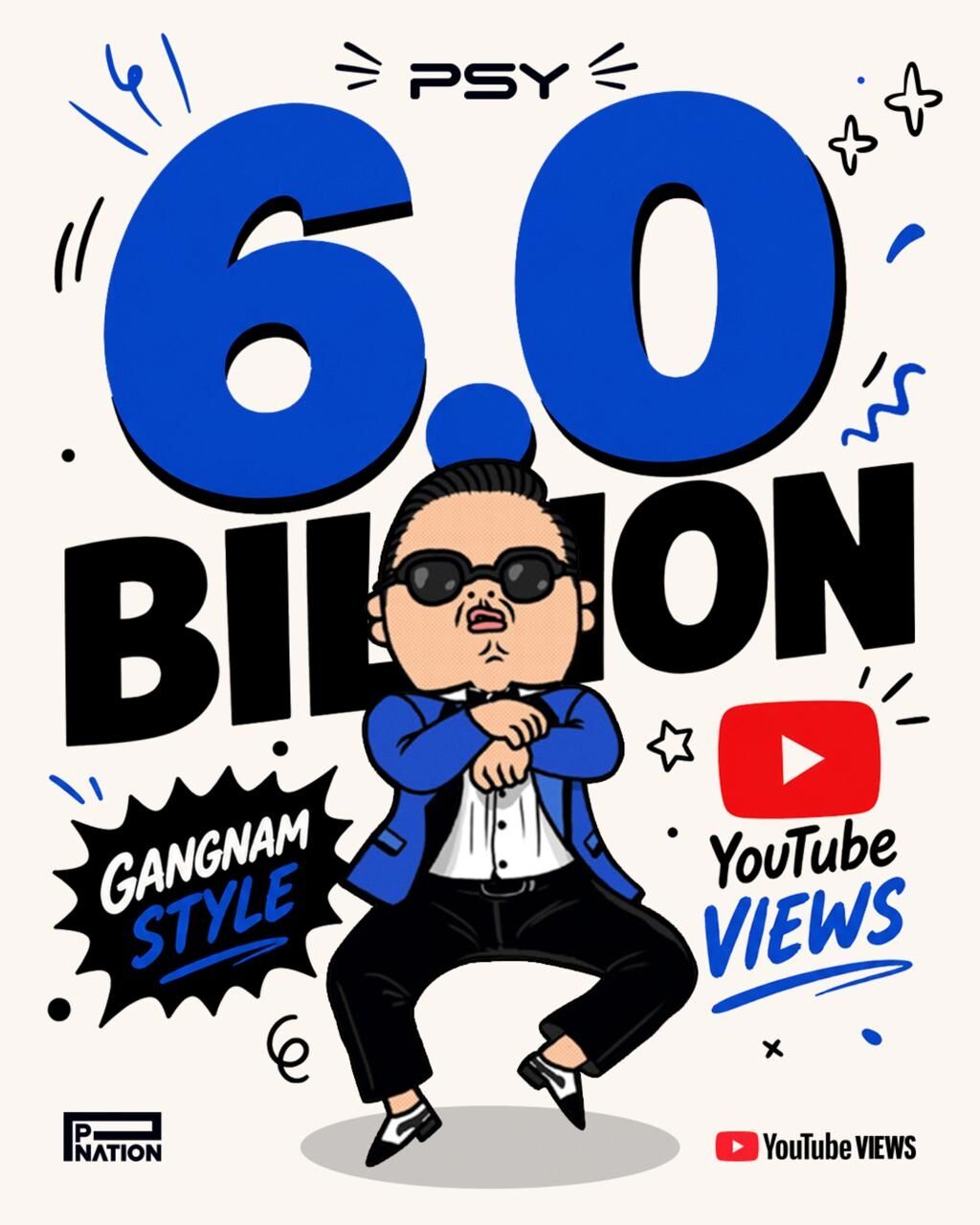 싸이 '강남스타일' MV 60억뷰 돌파...14년만 K팝 최초 대기록 [공식]