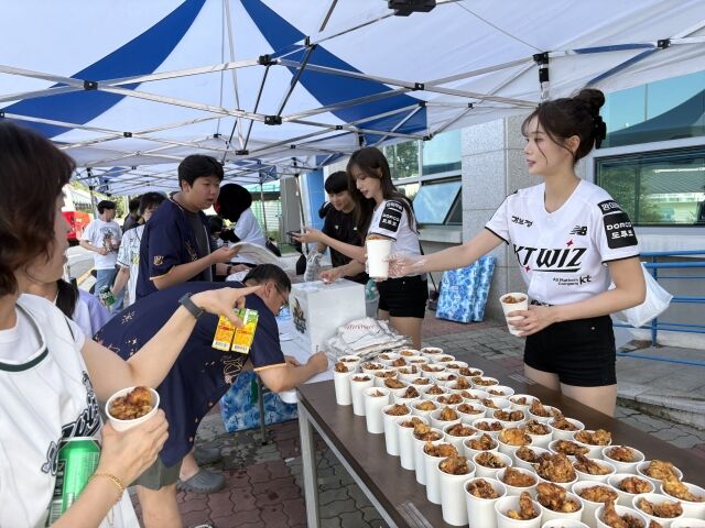 KT 위즈가 19일 익산에서 퓨처스 서머리그 행사를 진행했다./KT 위즈 제공