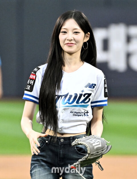 [MD포토] 리센느 리브, '저 잘 던졌죠'