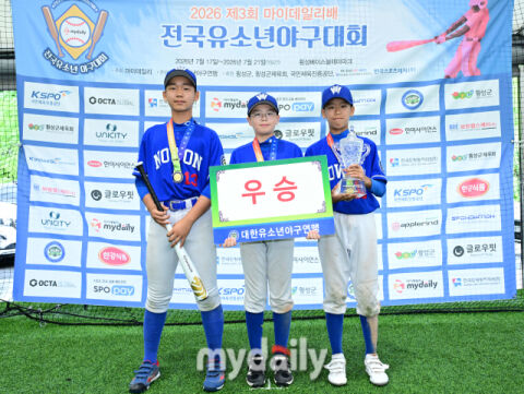 [MD포토] 노원구 '유소년리그(백호) 우승의 영광을'