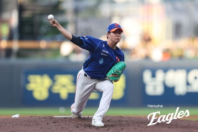 한화 이글스 박준영이 21일 광주-기아챔피언스필드에서 진행된 KIA 타이거즈전에 선발 등판했다./KIA 타이거즈 제공