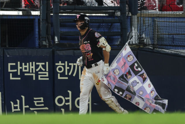 KIA 윤도현이 22일 광주 한화 이글스전에서 시즌 첫 홈런을 기록했다./KIA 타이거즈 제공