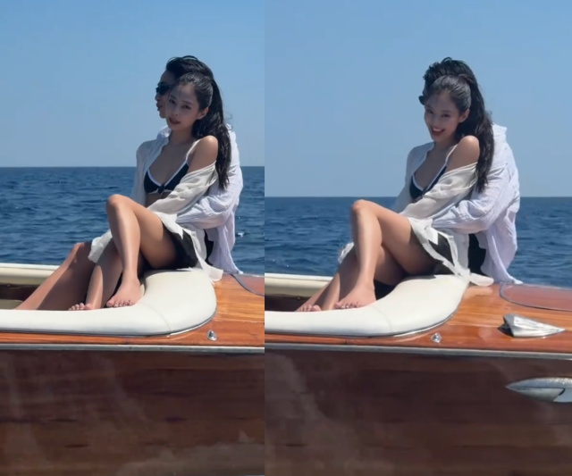 제니가 대만 출신 모델 카이와 함께한 감각적인 영상을 공개하며 기대감을 끌어올렸다. / 제니 공식 SNS