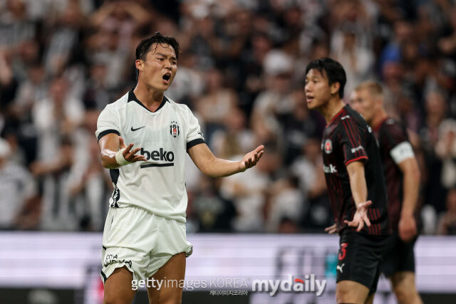베식타스의 오현규가 미트윌란과의 2026-27시즌 UEFA 유로파리그 2차예선 1차전에 출전했다./게티이미지코리아