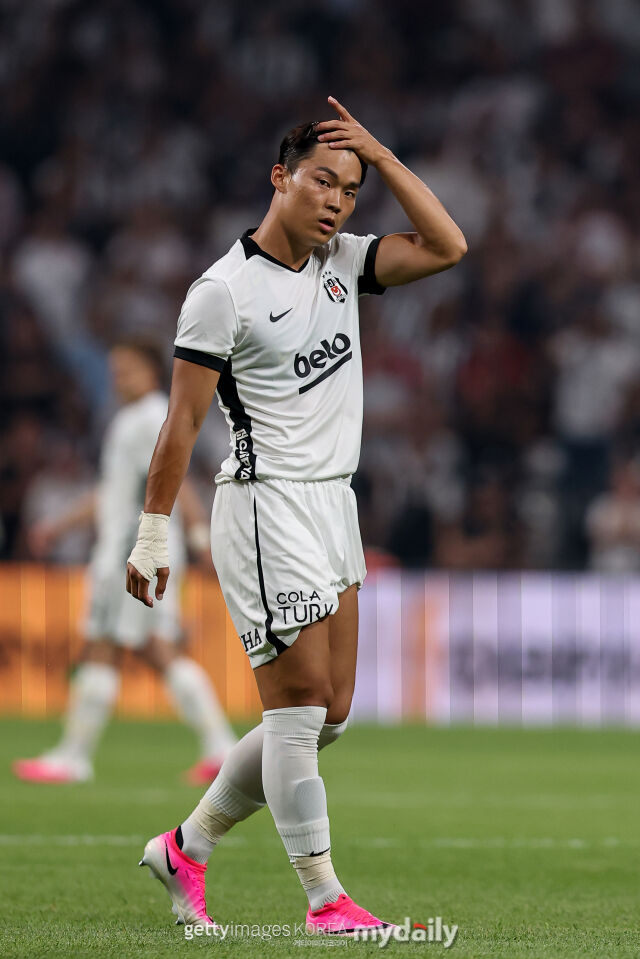 베식타스의 오현규가 미트윌란과의 2026-27시즌 UEFA 유로파리그 2차예선 1차전에 출전했다./게티이미지코리아