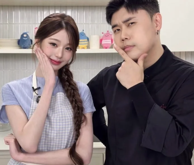 장원영과 권성준, 두 사람의 대비되는 표정과 사랑스러운 포즈가 시선을 사로잡았다./권성준 소셜미디어