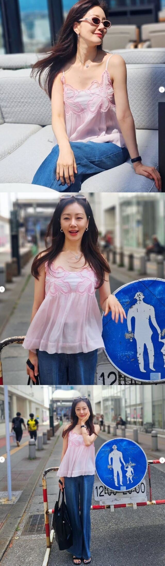 배우 오나라가 무더위를 날리는 상큼한 동안 비주얼로 팬들의 마음을 설레게 했다./오나라 소셜미디어